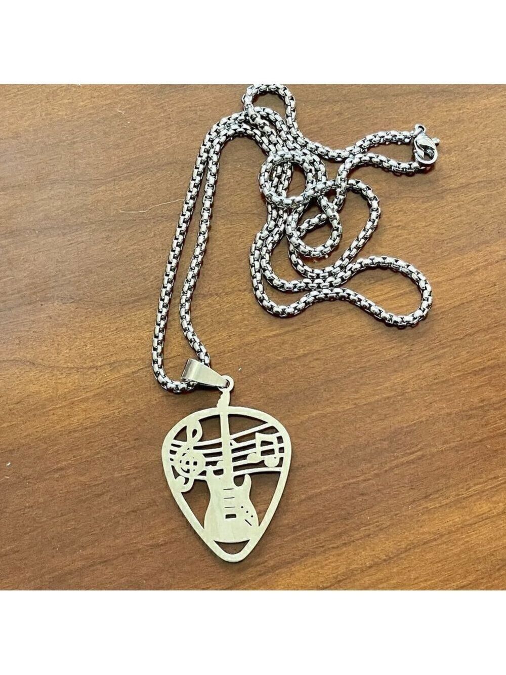Guitar Pick Rocker Necklace and Pendant #847 - Picture 9 of 9